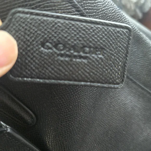 Coach Black Leather Tote Bag - Picture 7 of 11